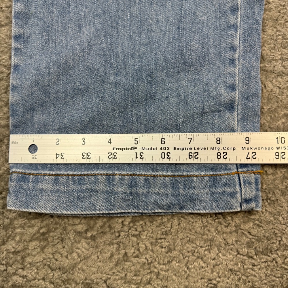 OAT New York Cloud Luxe Denim Wide Leg Elastic Waist Pants Light Wash Size 2 26 - Picture 9 of 10